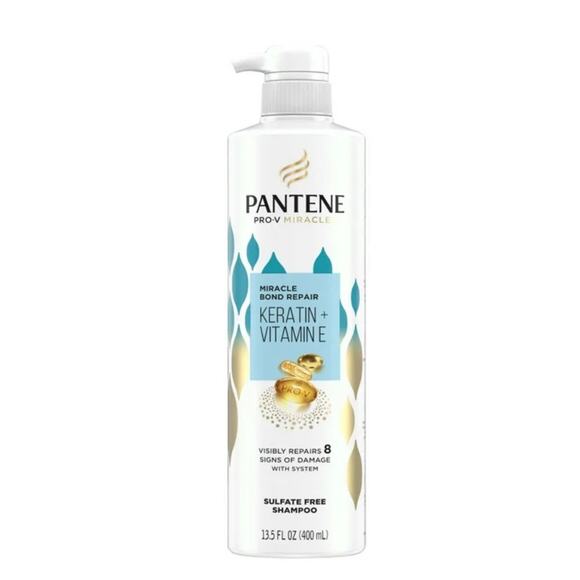 Pantene Pro-V Miracles Bond Repair Keratin Vitamin E, no Sulfate Shampoo 13.5oz - Picture 1 of 3